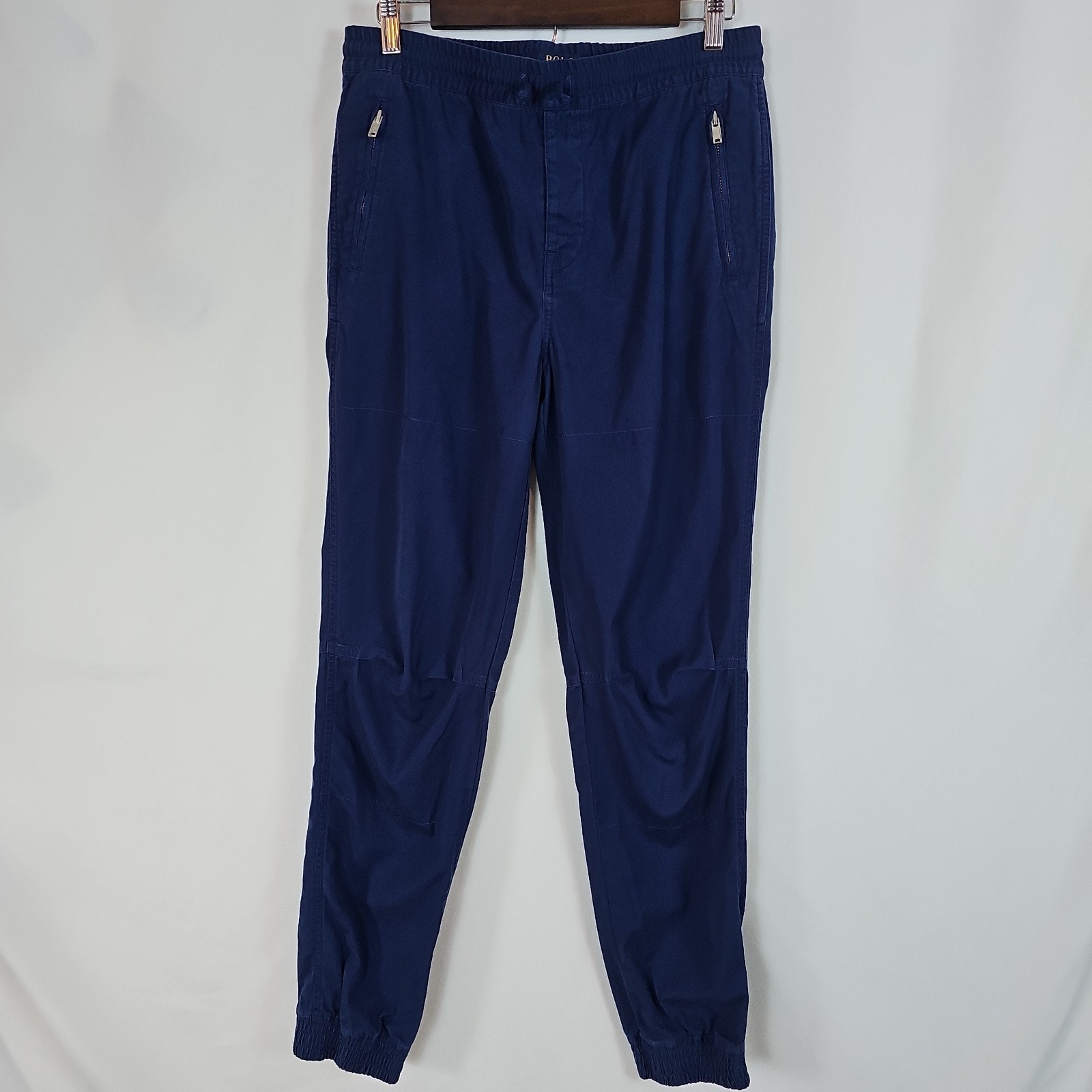 Polo Ralph Lauren Youth Boys Xl 18-20 Jogger Pants Zipper Pockets Blue W30xl31